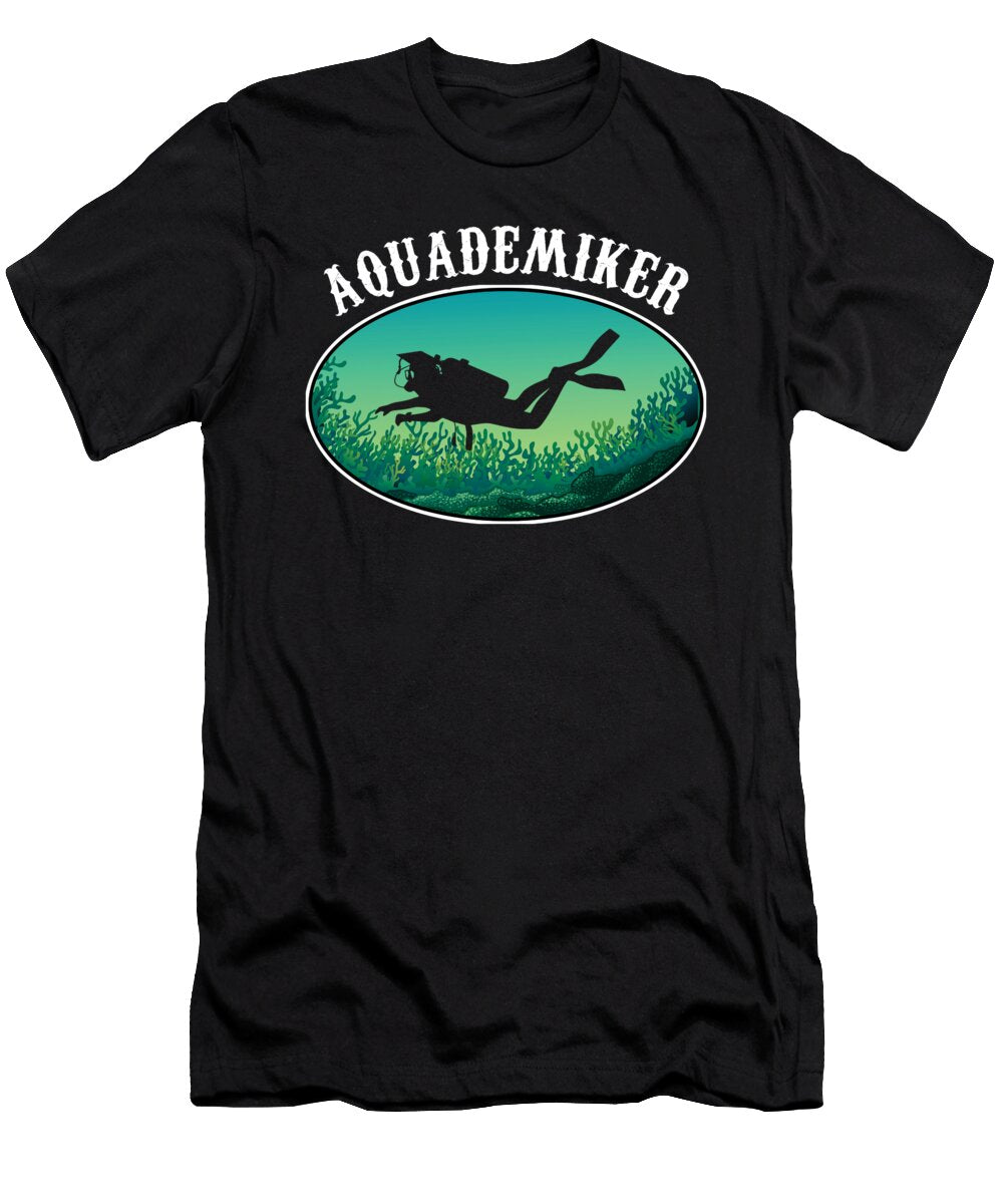 Aquademiker Scuba Diving Diver Tauchen Taucher Unterwasser Gift Thomas Larch T-Shirt