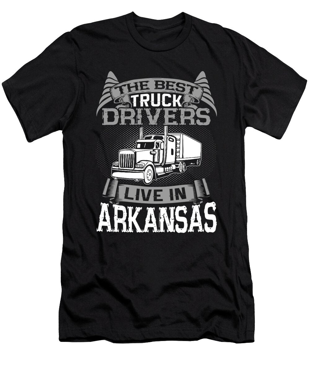 Arkansas Truckers Arkansas Truck Driver Gift Jmg Designs T-Shirt