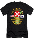 Army Katusa 8th Army W Korea Map Green Tom Adkins T-Shirt