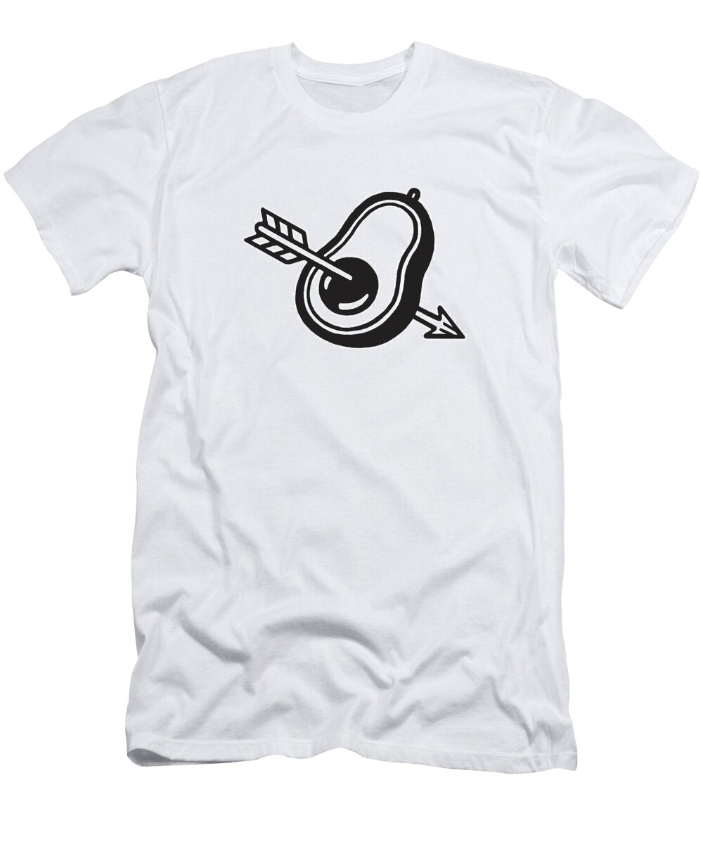 Arrow Through Avocado Pit Csa Images T-Shirt