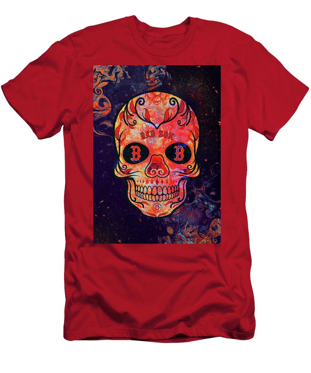 Art MLB Boston Red Sox Leith Huber T-Shirt