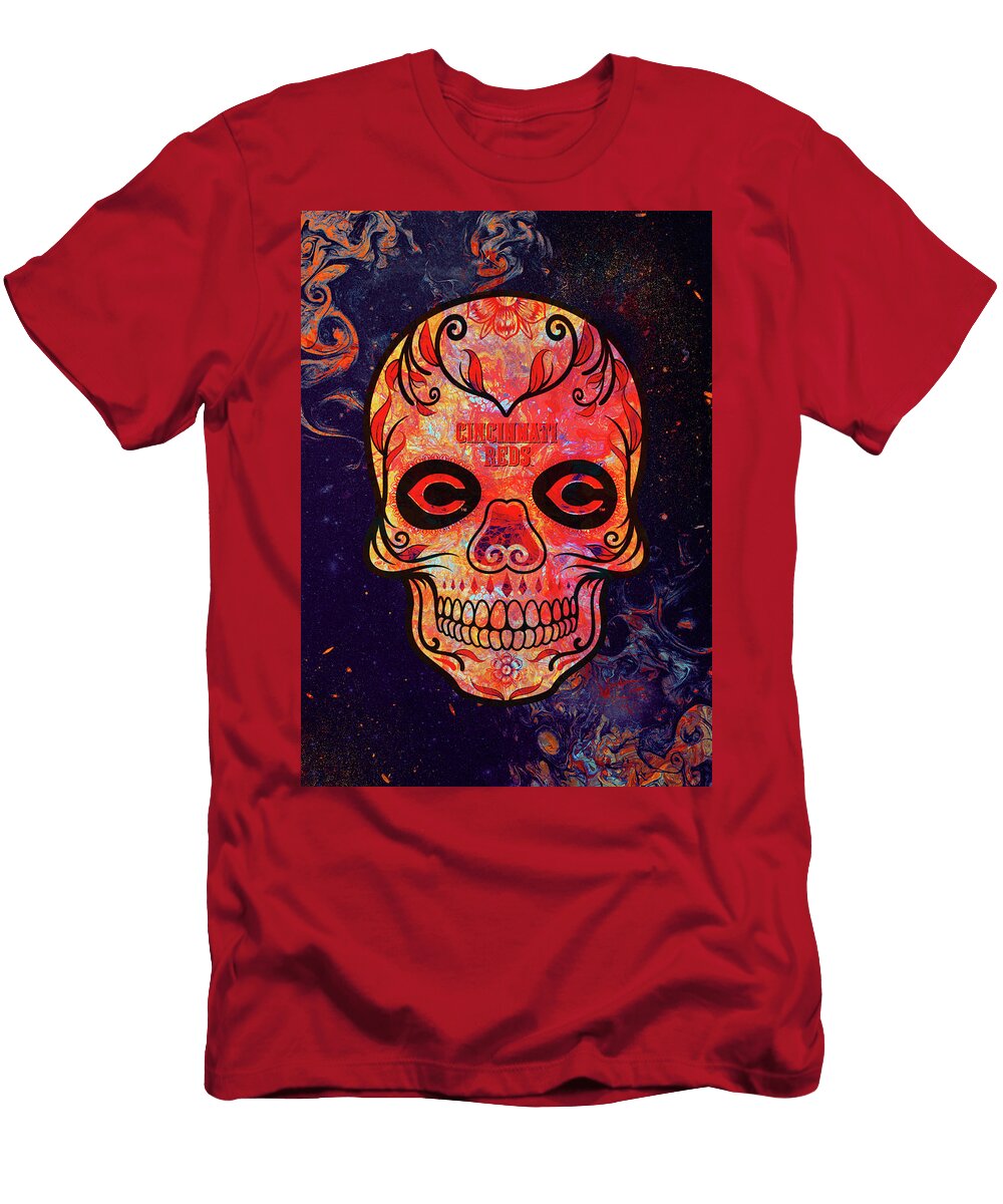 Art MLB Cincinnati Reds Leith Huber T-Shirt