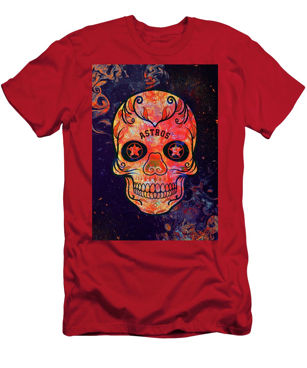 Art MLB Houston Astros Leith Huber T-Shirt