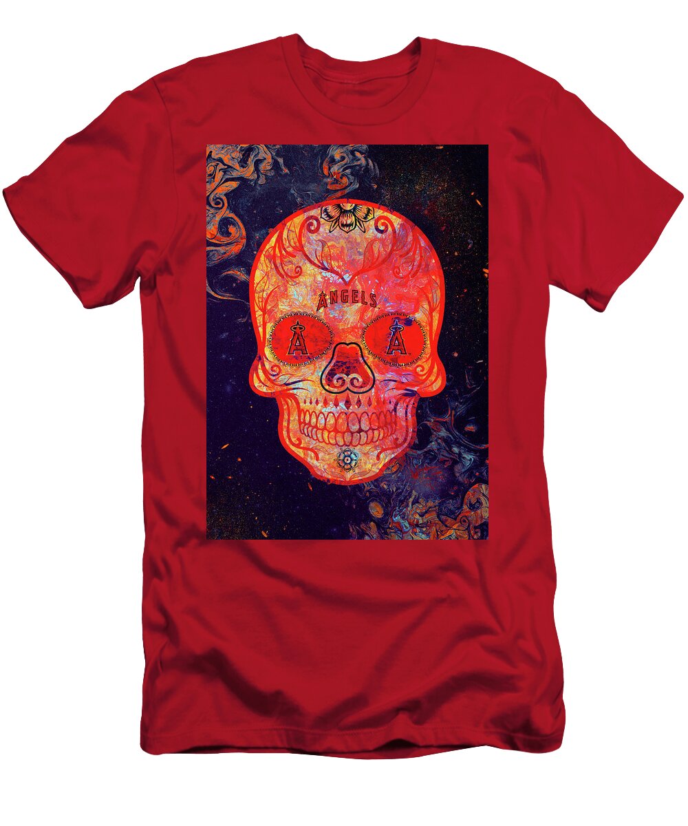 Art MLB Los Angeles Angels Leith Huber T-Shirt