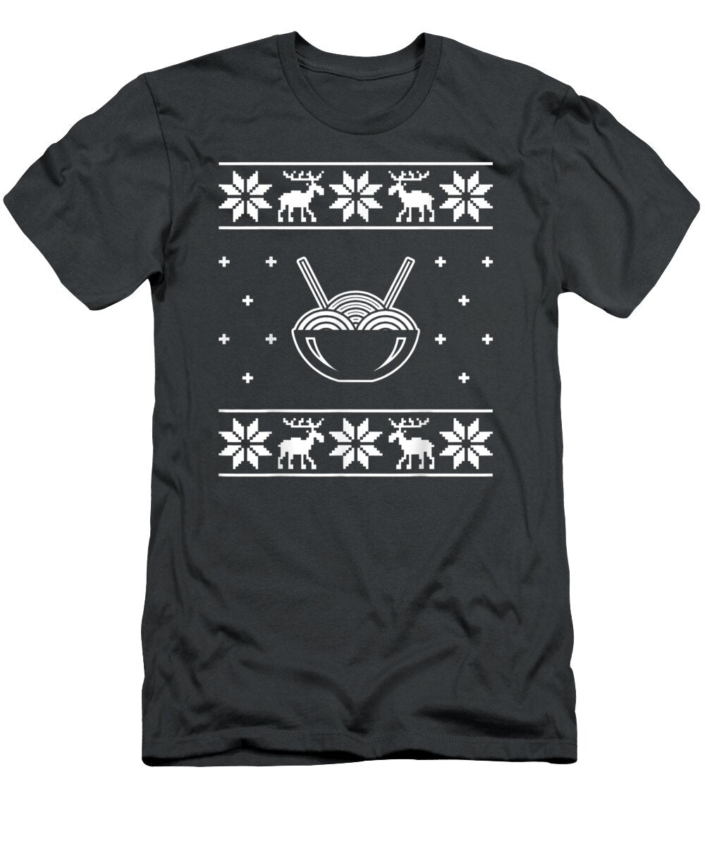 Asian Ramen Noodles Xmas Ugly Christmas Gift Kassir Ernes T-Shirt
