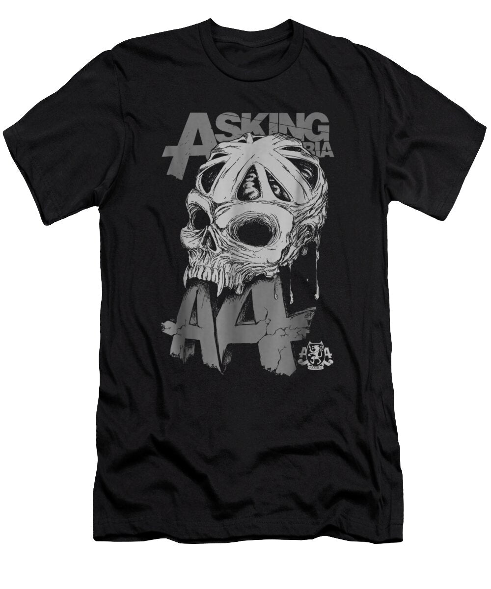 Asking Alexandria England Flag Skull Grey United Shannon Nelson Art T-Shirt