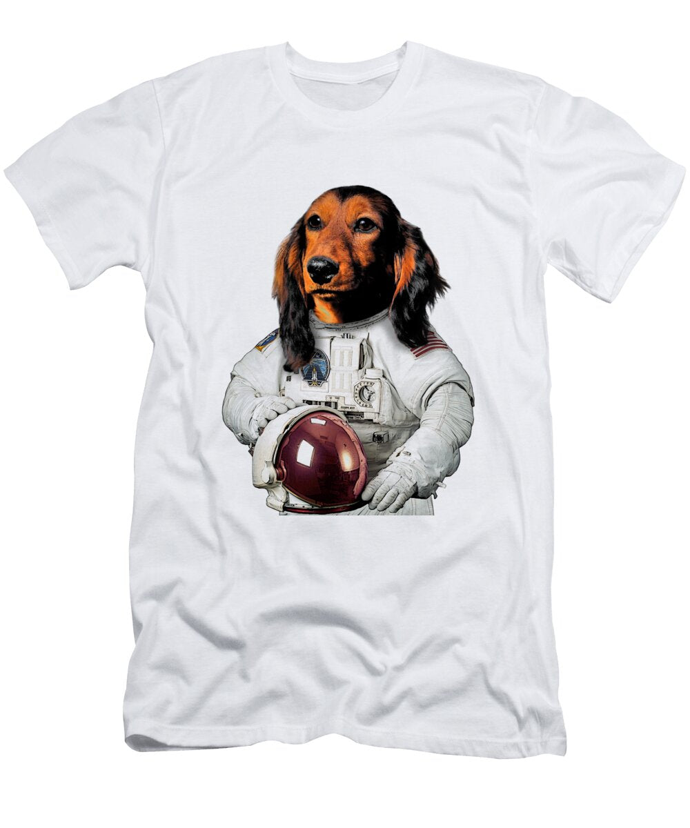 Astronaut Dachshund Dog Madame Memento T-Shirt