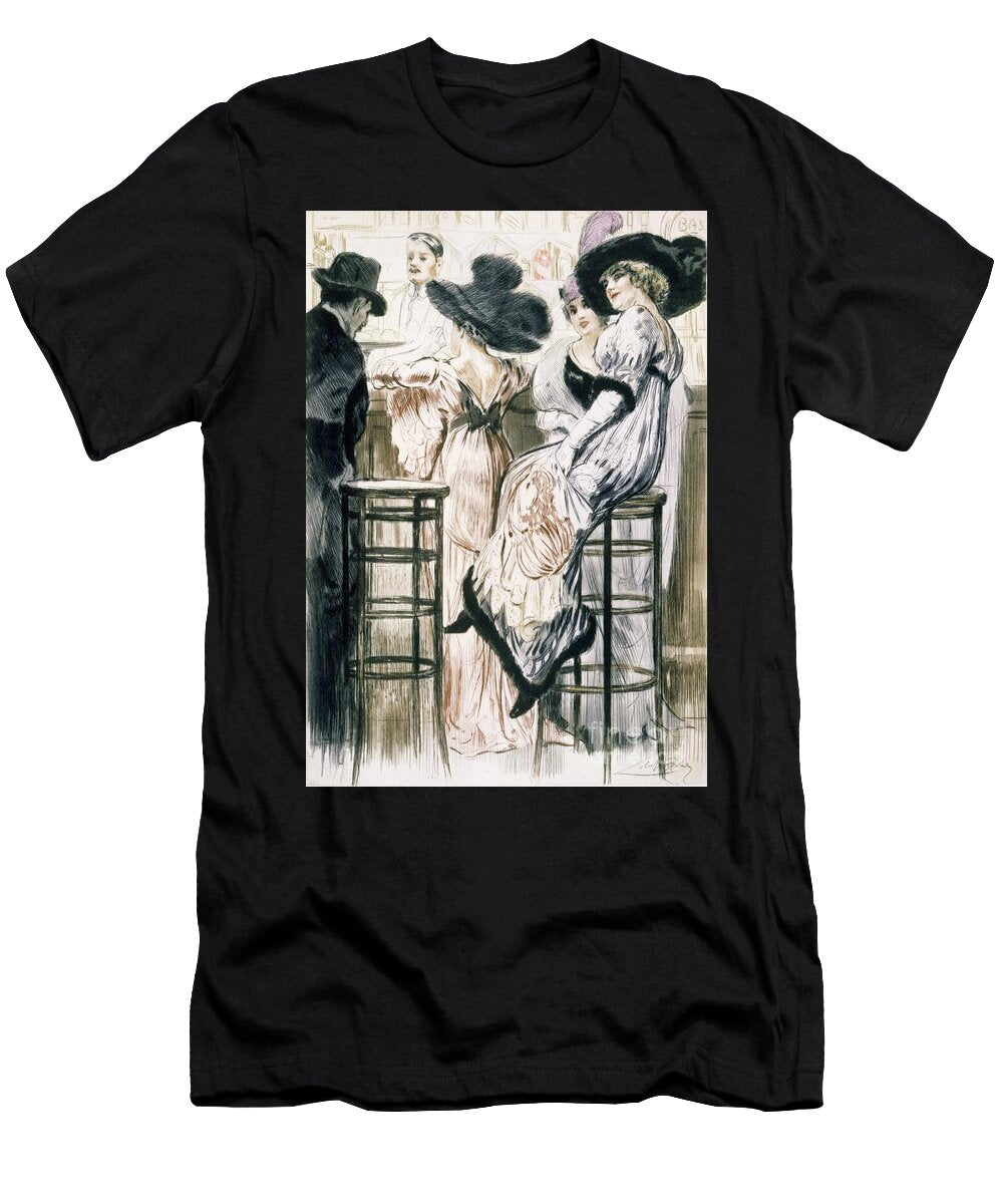 At the Bar From Paris Moeurs Costumes Et Attitudes 1912 13 Vol 1 Les Bars Published 1914 Almery Lobel Riche T-Shirt