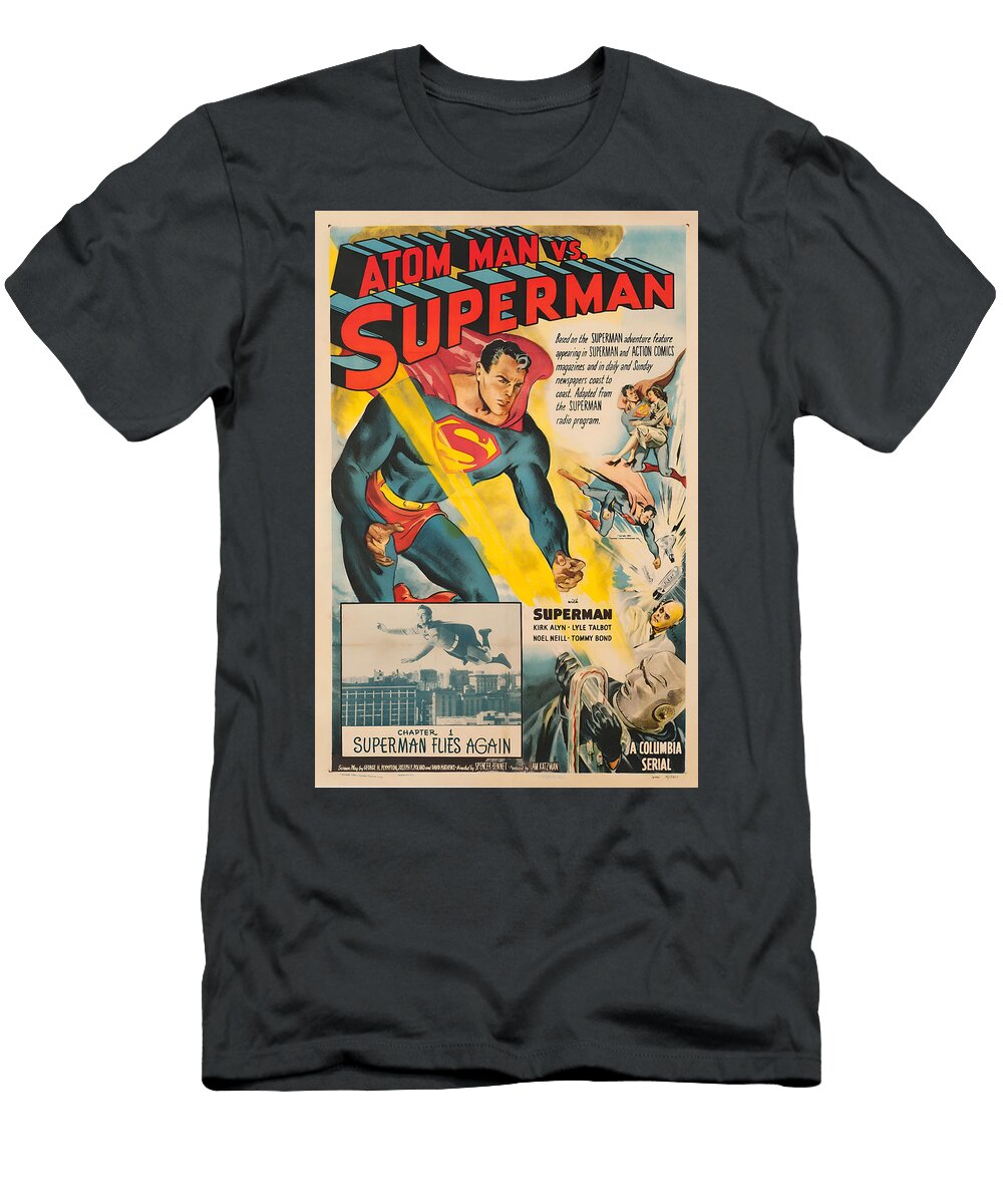 Atom Man Vs Super Man 1950 Movie Poster T-Shirt