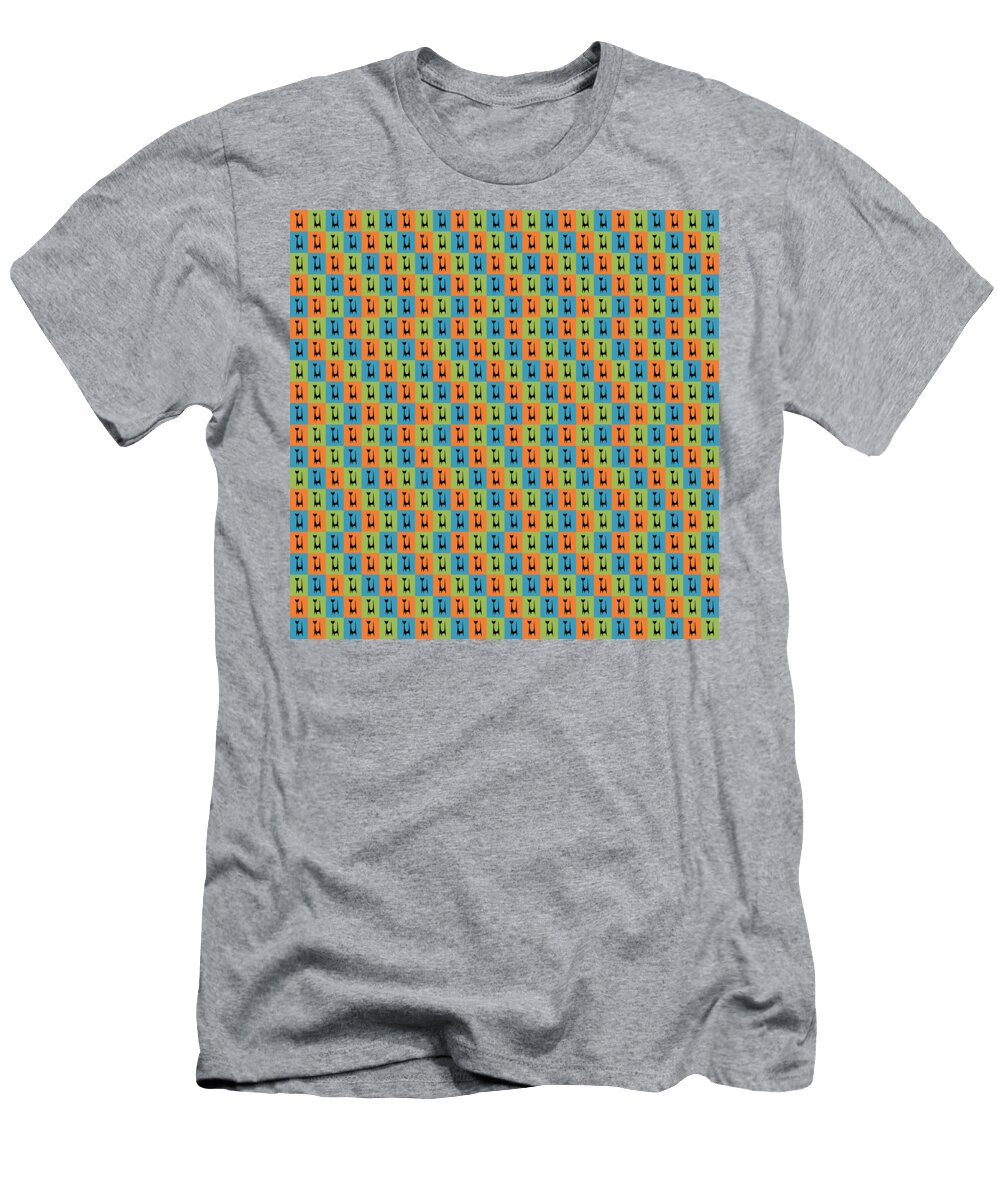 Atomic Cat 1 on Rectangles Donna Mibus T-Shirt