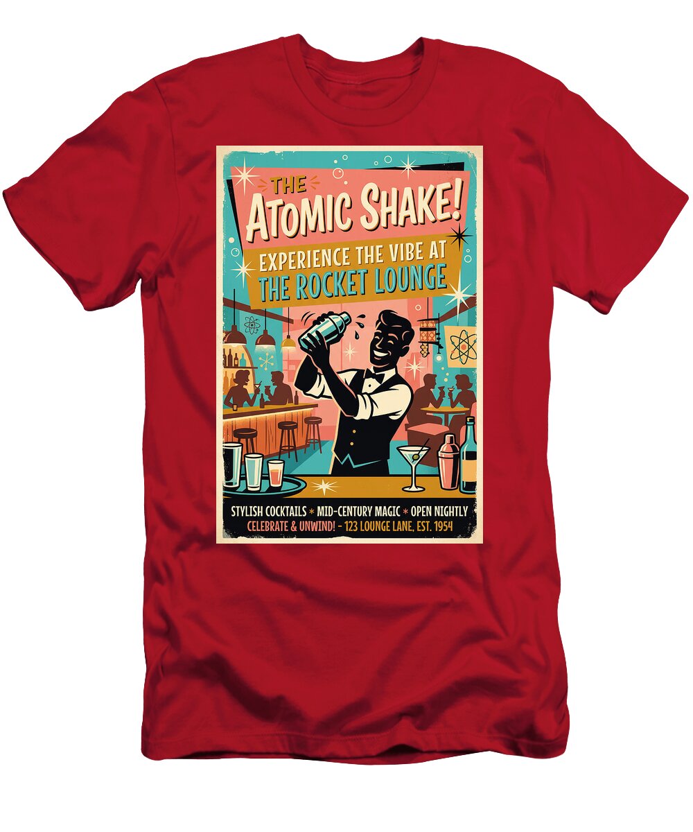 Atomic Shake At Rocket Lounge Carlos V T-Shirt