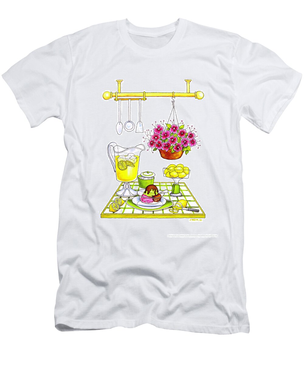 August Southern Living Watercolor Janie Behr T-Shirt