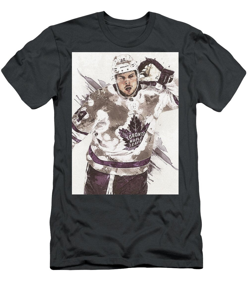 Auston Matthews Goal Celly Maple Leafs Poster Willy Art T-Shirt