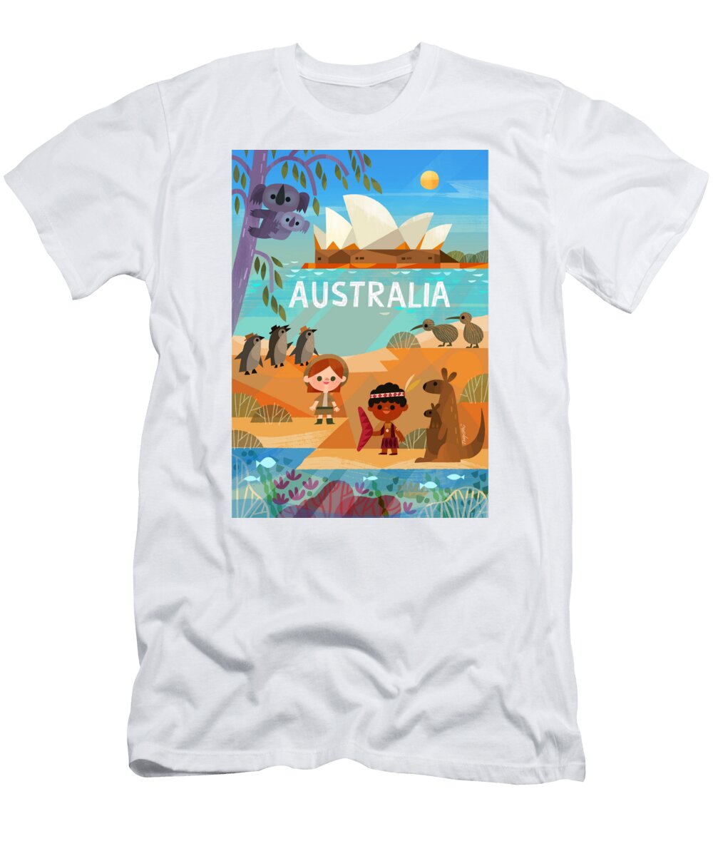 Australia R Travel Posters T-Shirt