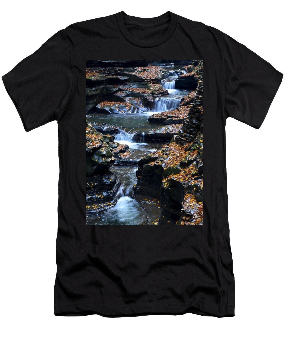 Autumn Cascade Robert Harmon T-Shirt