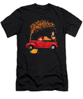 Autumn Fall Season Red Truck Horse Thanksgiving Day Gift Julien T-Shirt