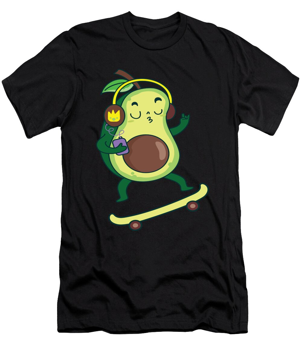 Avocado Avocado Skater Avocado Skateboard Steven Zimmer T-Shirt