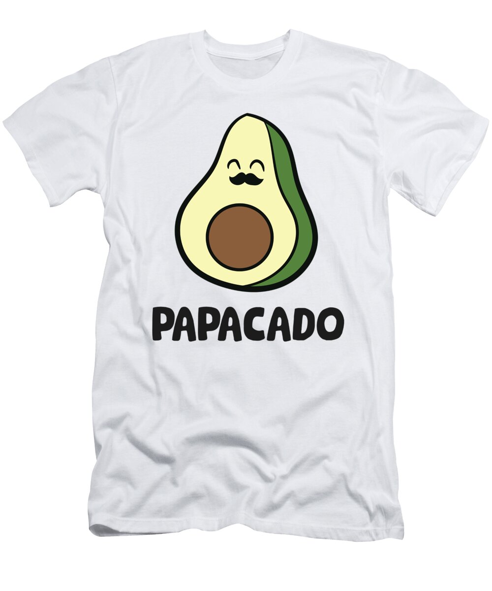 Avocado Dad Vegan Guacamole Avocado Papacado Eq Designs T-Shirt