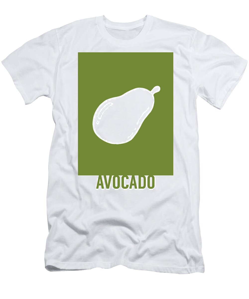 Avocado Food Art Minimalist Fruit Poster Series 021 Design Turnpike T-Shirt