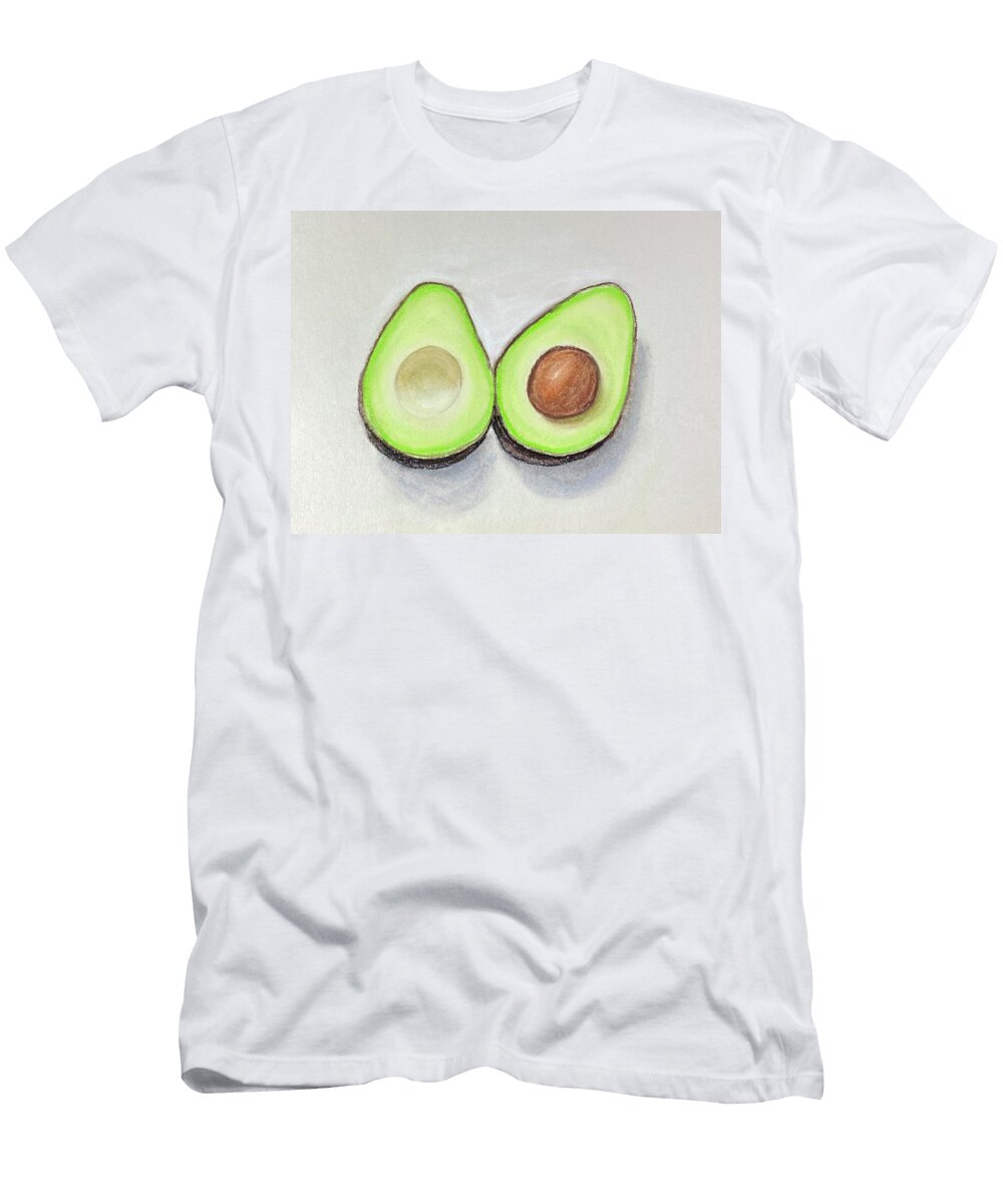 Avocado Food Illustration Masha Batkova T-Shirt