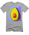Avocado Half with Seed Painting Kitchen Decor Purple Background Patricia Awapara T-Shirt