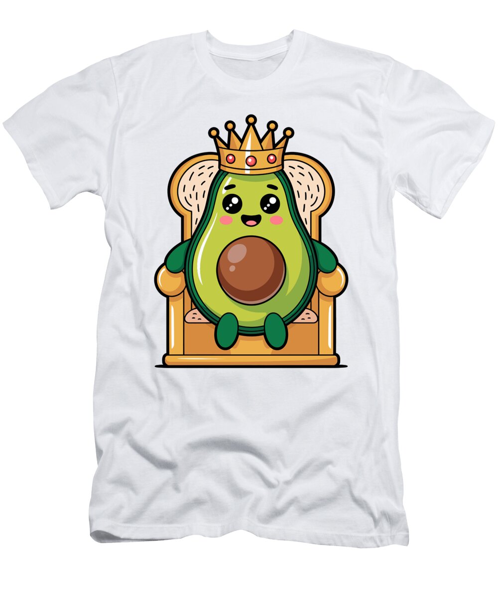 Avocado King on Golden Throne Joanna Redesiuk T-Shirt