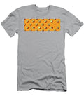 Avocado on Orange Background Pattern Top View Flat Lay Natalia Klenova T-Shirt