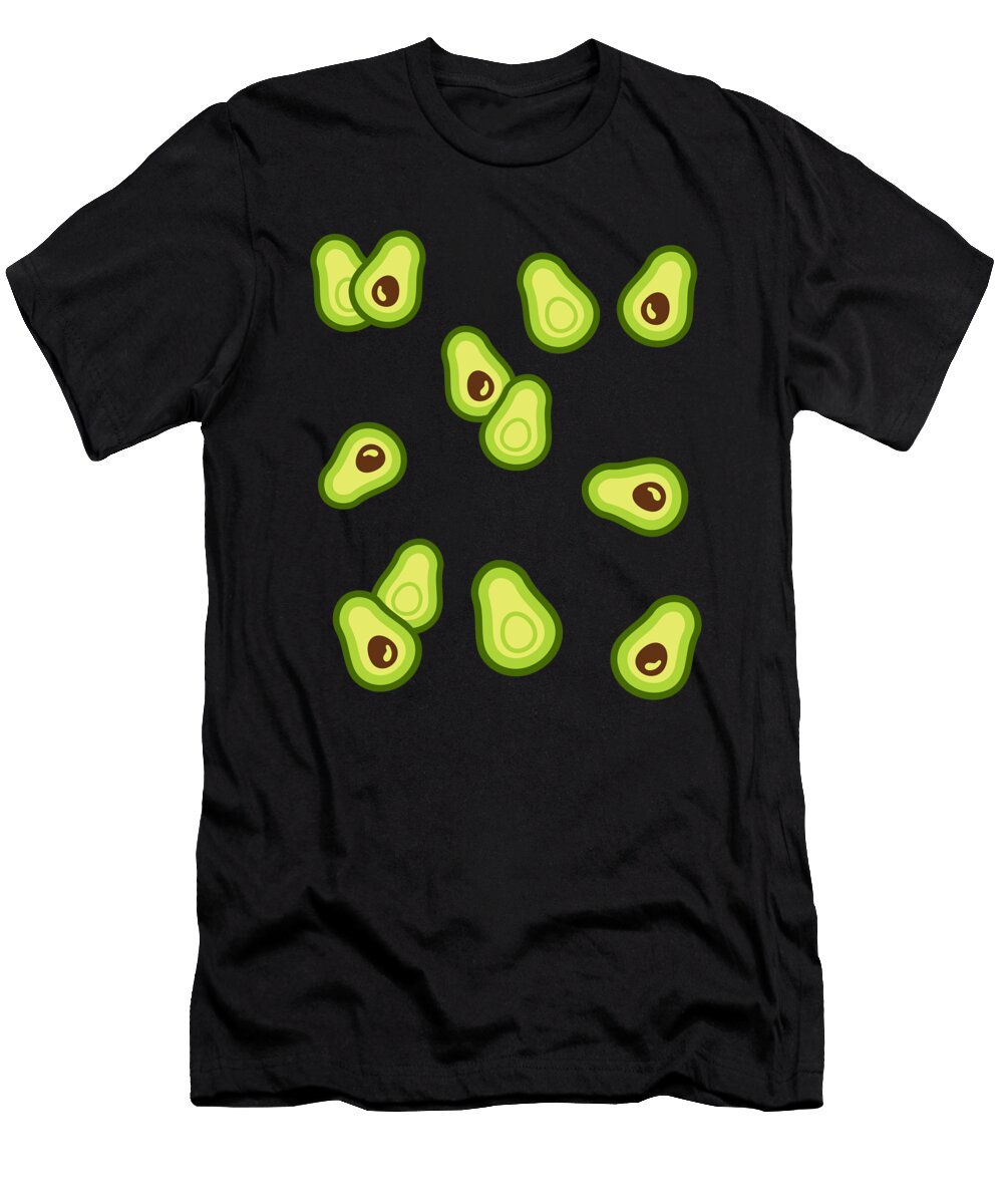 Avocado Pattern By Designzz T-Shirt