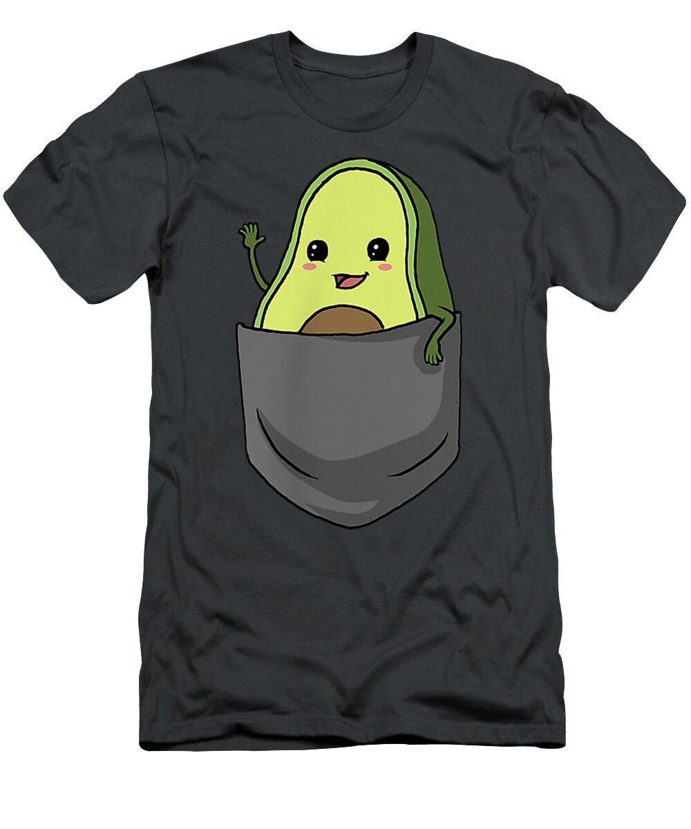Avocado Pocket Funny Avocado in Pocket Milou Aairah T-Shirt