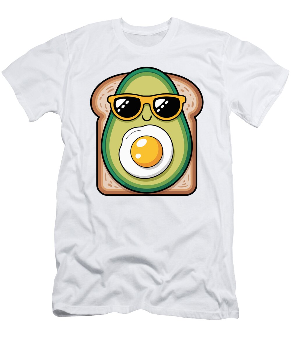 Avocado Toast with Sunglasses Joanna Redesiuk T-Shirt