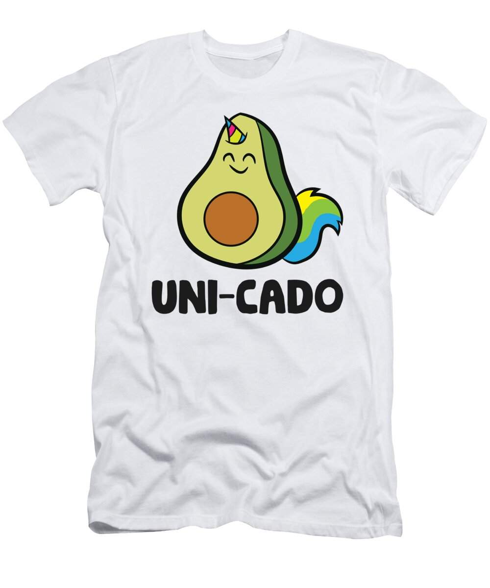 Avocado Unicorn Lover Funny Uni Cado Avocado Eq Designs T-Shirt