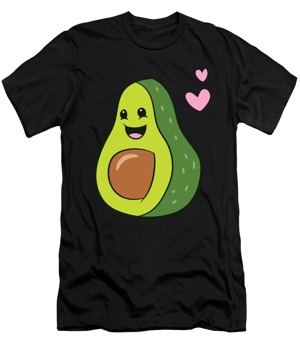 Avocado with Hearts Love Avocados Eq Designs T-Shirt