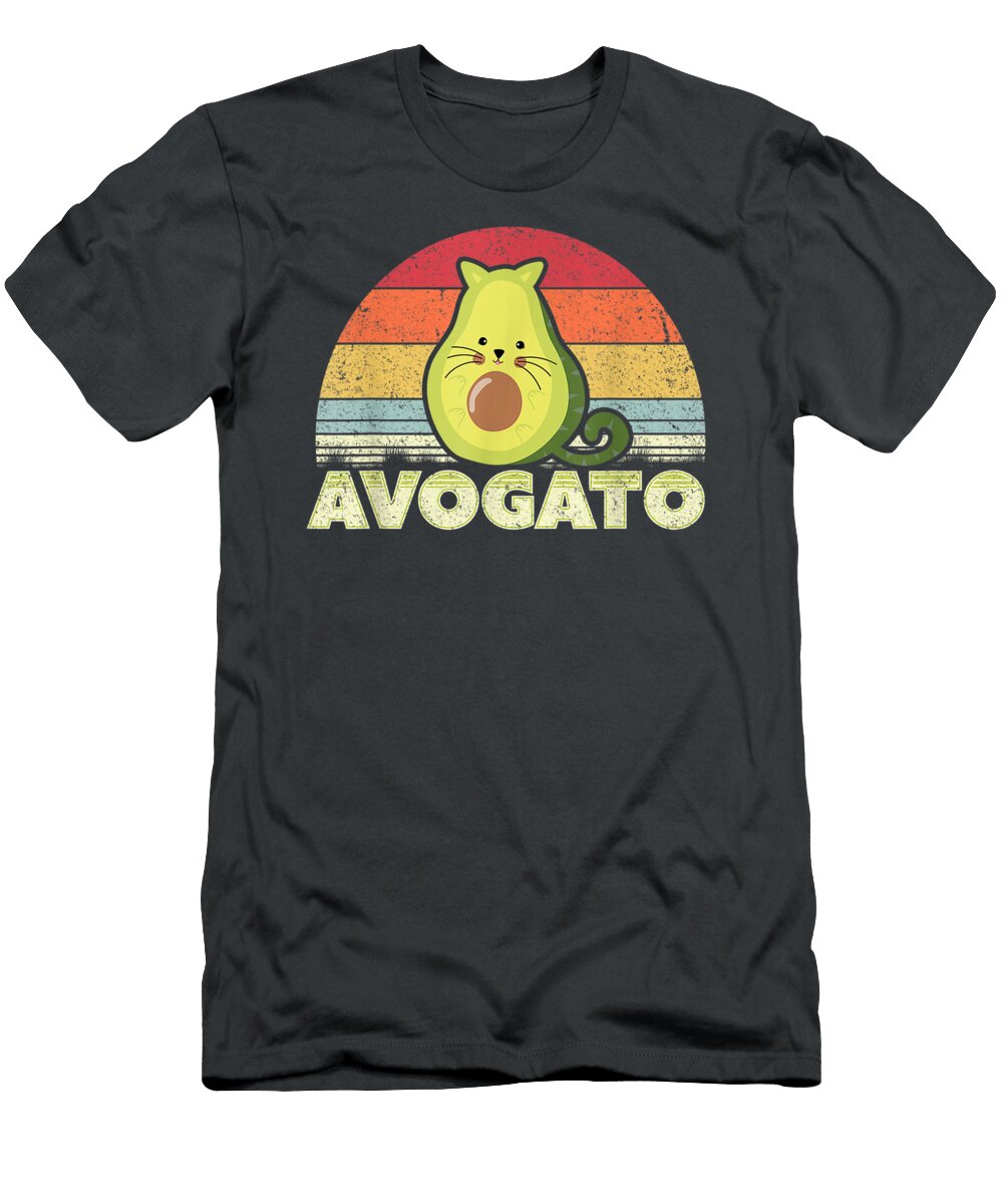 Avogato Retro Cat Avocado Cinco De Mayo Sadiq Aoife T-Shirt