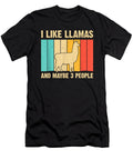 Awesome Funny Llama Design for Kids Men Women Alpaca Lover Farming Cute Gift Ezone Prints T-Shirt