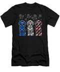 Awesome Poodle Dog American Flag 4th of July Natalie Lidford T-Shirt