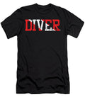 Awesome Scuba Diver Down Flag Typography Thomas Larch T-Shirt