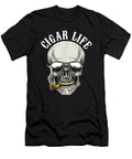 Awesome Skull Cigar Life Tobacco Cigars Smoker Shannon Nelson Art T-Shirt