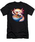 Axolotl Eating Ramen Anime Kawaii Japanese Food Lover Job T-Shirt