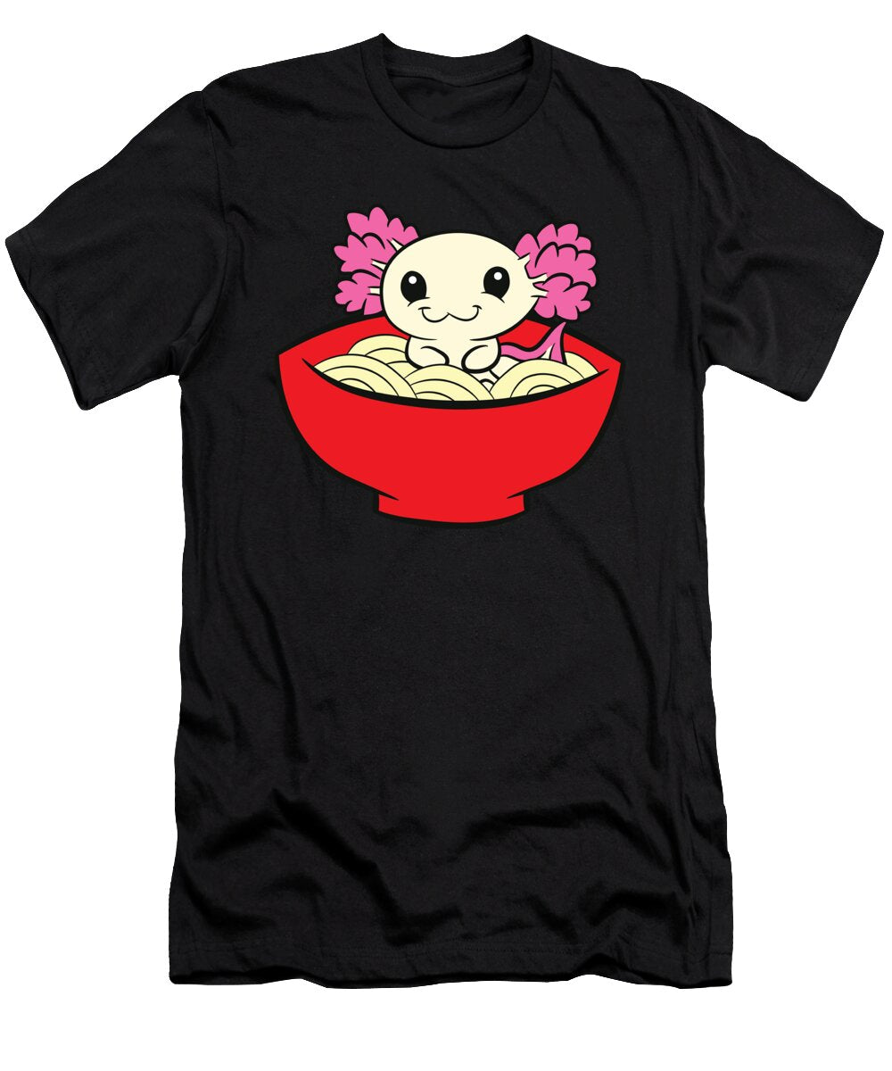 Axolotl Kawaii Axolotl Ramen Noodles Eq Designs T-Shirt
