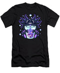 Axolotl with Bubble Tea Colorful Space Animal Gift Licensed Art T-Shirt