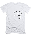 B in Black Simple Script Custom Home Fashions T-Shirt