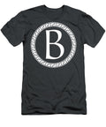 B Surrounded By Fret Wreath White Custom Home Fashions T-Shirt