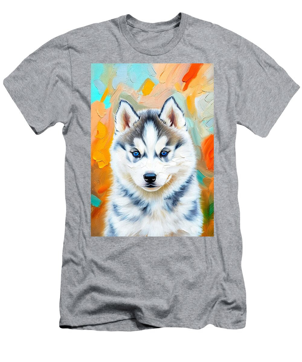 Baby Blue Eyed Husky Fiona Kennard T-Shirt