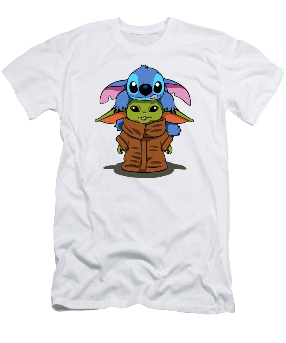 Baby Yoda Cute and Friends Archie Ferguson T-Shirt