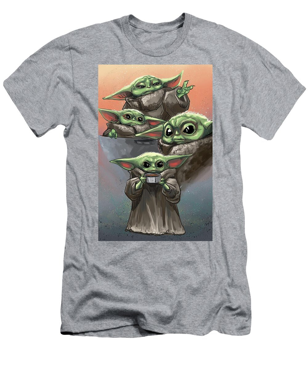 Baby Yoda Cute Illustration Art Archie Ferguson T-Shirt
