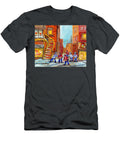Backlanes Hockey Art Outremont Parc Extension Montreal Streetscene C Spandau Canadian Artist Painter Carole Spandau T-Shirt