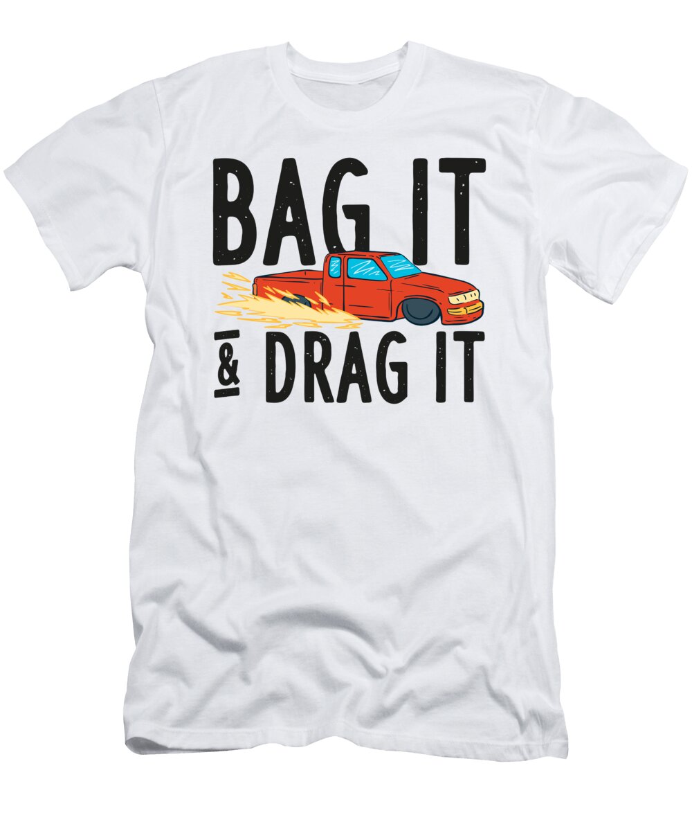 Bag It Bagged Lowered Mini Truck Lowrider Toms Store T-Shirt