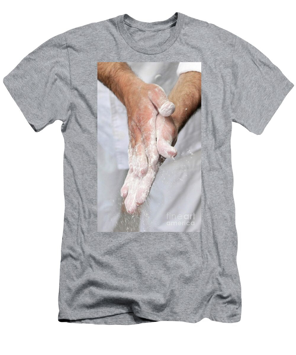 Baker Rubs His Hands in Flour V5 Oren Shalev T-Shirt