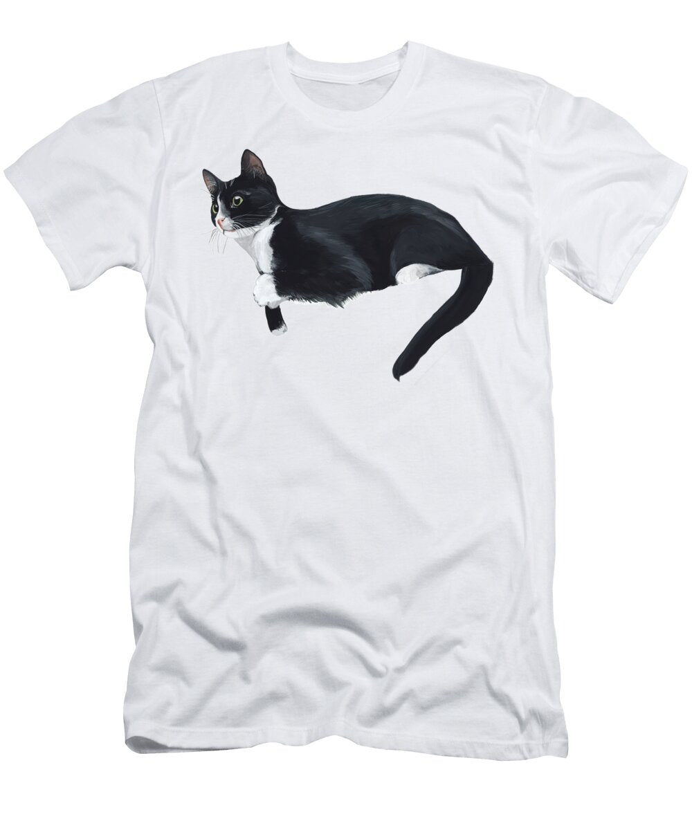 Balck and White Cat Liane Weyers T-Shirt