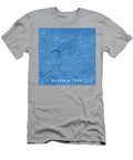 Baldwin Park Ca City Vector Road Map Blue Text Frank Ramspott T-Shirt